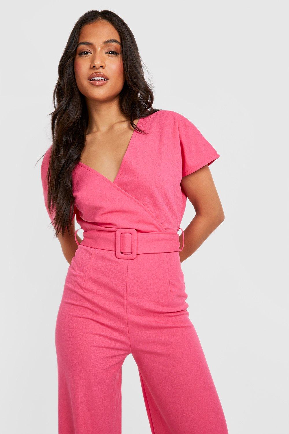 Pink jumpsuit petite online